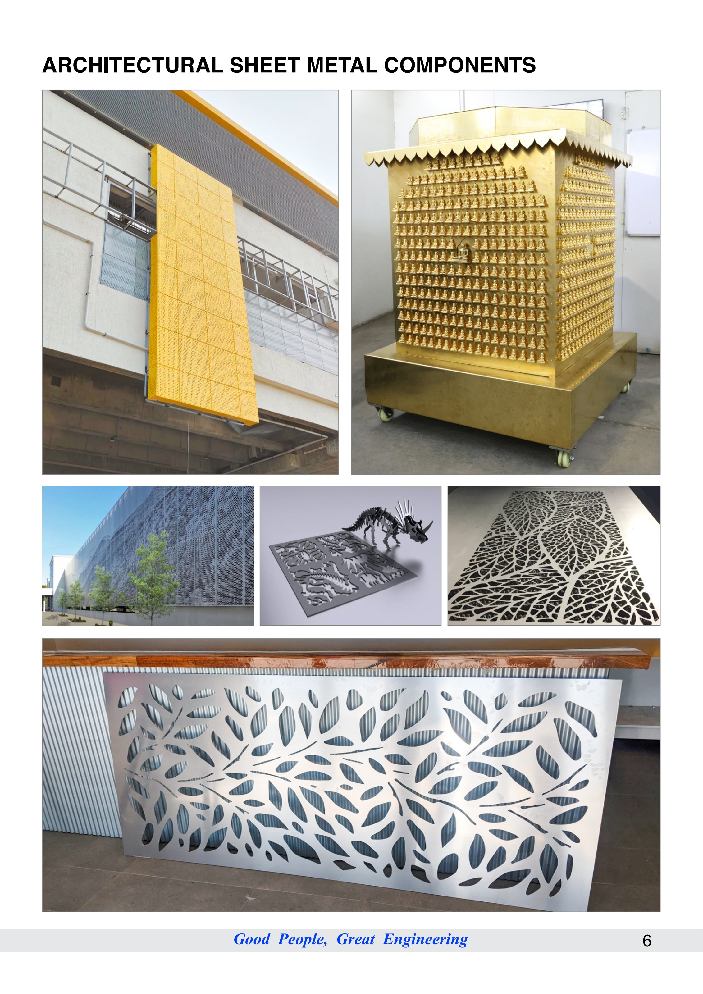 Architectural Sheet Metal — laser-cut facades, screens and decorative panels