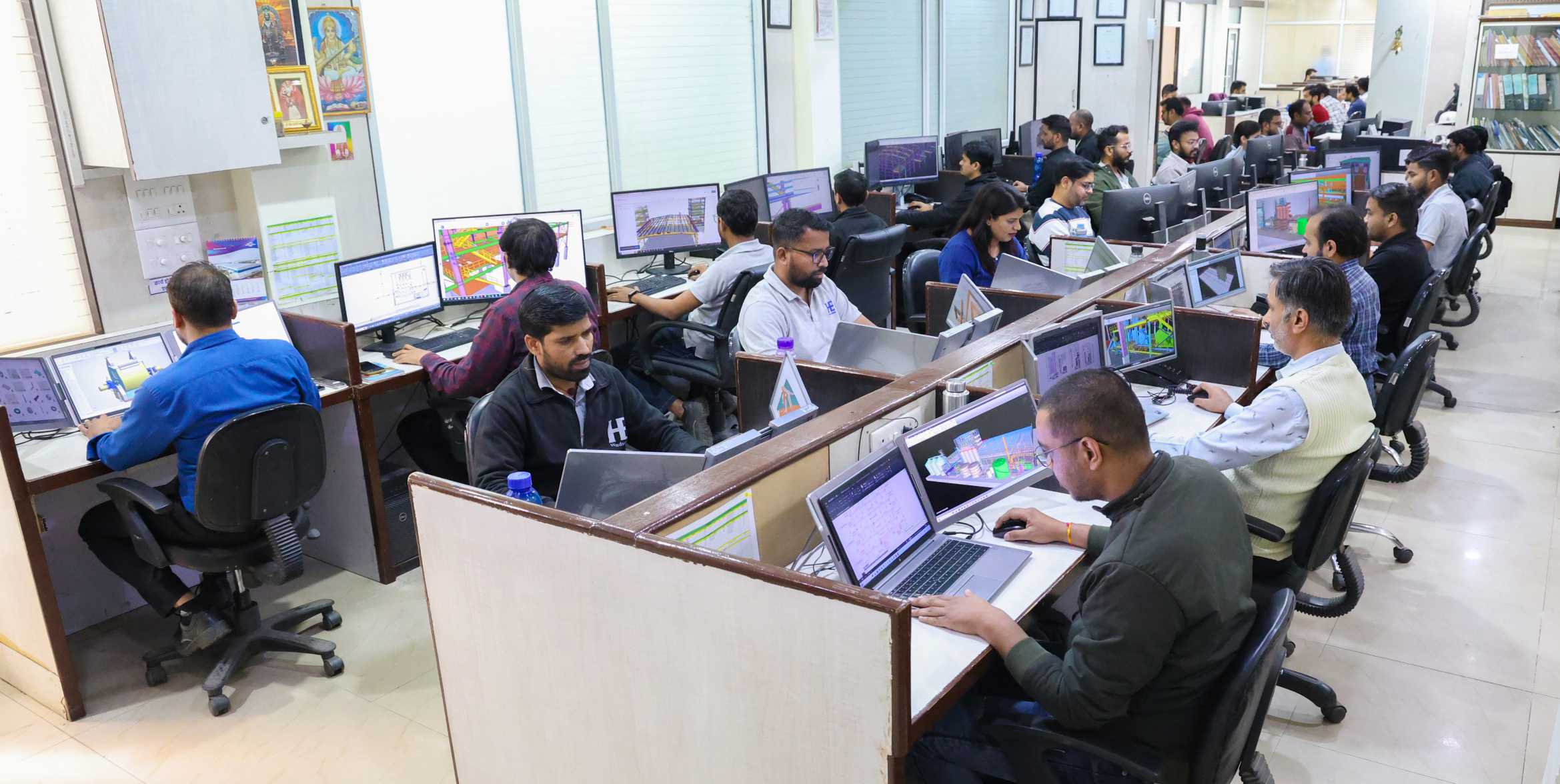HEPL design and drawing team at work